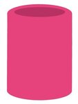 Thick Foam Can Cooler - Old School - Neon Pink