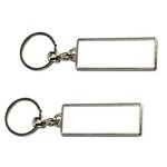 Thin Rectangular Keytag - Silver