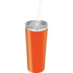 Thor Copper Vacuum Insulated Tumbler 22oz - Orange (or)