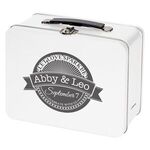 Throwback Tin Lunchbox - White