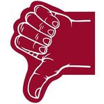 Thumb Foam Hand - Maroon