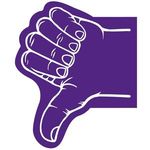 Thumb Foam Hand - Purple