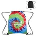 Tie-Dye Drawstring Bag -  