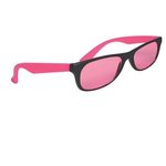 Tinted Lenses Rubberized Sunglasses - Pink