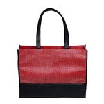 Tonal Non-Woven Tote Bag - Red