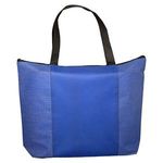 Tonal Non-Woven Zipper Trade Show Tote Bag - Reflex Blue