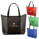 Tonal Non-Woven Zipper Trade Show Tote Bag -  