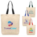 Buy Tonga - 5 oz Natural Cotton Tote w/ Color Straps - Full Color