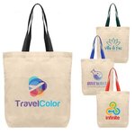 Buy Tonga Natural Cotton Tote w/ Color Straps - Full Color 5 oz