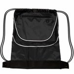 Tournament Drawstring Backpack - Black