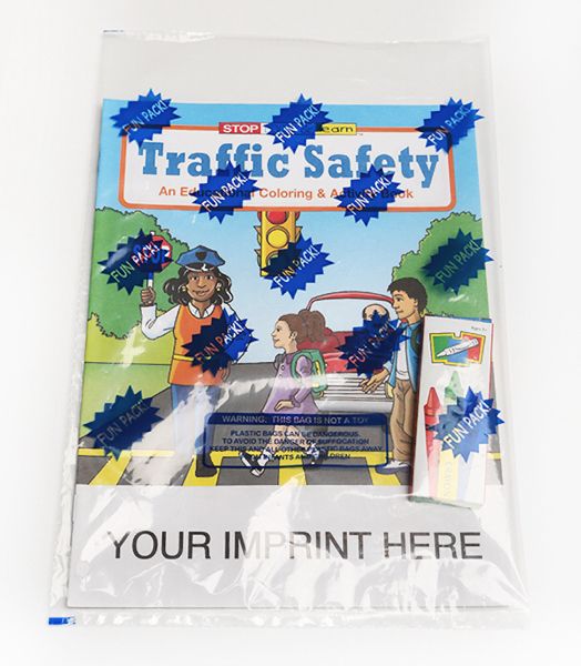 Main Product Image for Traffic Safety Coloring And Activity Book Fun Pack USA Made