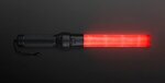 Traffic Safety Light Wand 16" LED Red Baton - Red-black