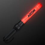 Traffic Safety Light Wand 16" LED Red Baton - Red-black