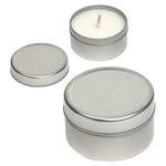 Tranquility Scented Candle - Metallic Silver
