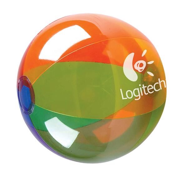 Main Product Image for Translucent 16" Multi-Color Round Beach Ball