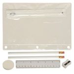 Translucent Deluxe School Kit - Blank Contents - Translucent Clear