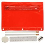 Translucent Deluxe School Kit - Blank Contents - Translucent Red