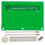 Translucent Deluxe School Kit - Imprinted Contents - Translucent Green
