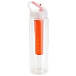 Trekker 32 oz PET Chiller Bottle with Flip-Up Lid - Clear Orange