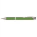 Tres-Chic Softy  - ColorJet - Full Color Metal Pen - Bright Green-silver