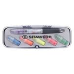 Tri-Color Pen and Highlighter Set -  