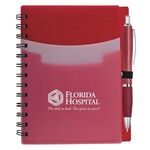 Tri-Pocket Notebook & Satin Pen -  