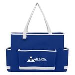 Tri-Pocket Tote Bag - Royal Blue