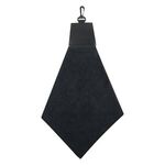 Triangle Fold Golf Towel - Black