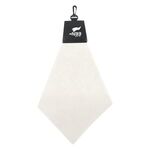 Triangle Fold Golf Towel - White