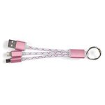 Trio Metallic Cross Ribbon Cables - Gold-rose