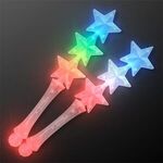 Triple Star Light Up Flashing Wand -  