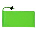 Tuneboom Mobile Tech Earbud Kit in Microfiber Cinch Pouch - Lime
