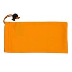 Tuneboom Mobile Tech Earbud Kit in Microfiber Cinch Pouch - Orange