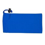 Tuneboom Mobile Tech Earbud Kit in Microfiber Cinch Pouch - Royal Blue