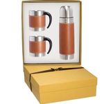 Tuscany (TM) Coffee Cup and Thermos Set - Tan