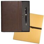 Tuscany(TM) Journal & Executive Stylus Pen Set - Brown