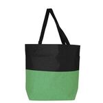 Twill Laptop Tote Bag - Green-lime