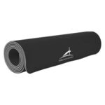 Two-Tone Double Layer Yoga Mat - Black With Gray