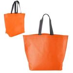 Two Tone Heat Sealed Nonwoven Tote - Orange