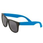 Two Tone Matte Sunglasses - Blue