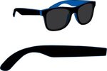 Two Tone Miami Sunglasses - Black-blue