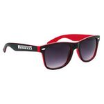 Two Tone Miami Sunglasses - Black-red