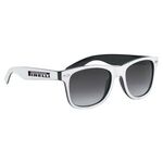 Two Tone Miami Sunglasses - White-black