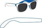 Two Tone Miami Sunglasses - White-blue