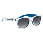 Two Tone Miami Sunglasses - White-blue