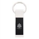 Two-Tone Rectangle Key Tag -  