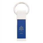 Two-Tone Rectangle Key Tag -  