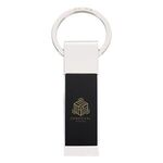 Two-Tone Rectangle Key Tag -  