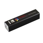 UL Listed Aluminium 2200 mAh Lithium Ion Portable Power Bank - Black