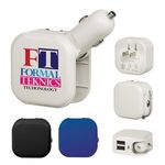 Buy Custom Printed Ul Listed Dual Port Ac/Usb Car Charger